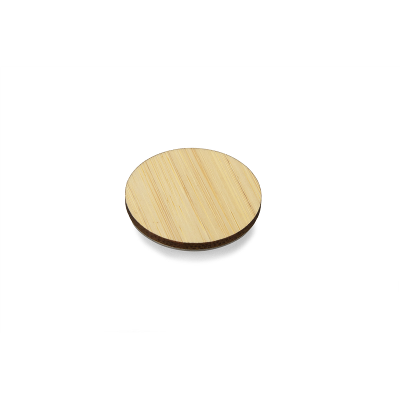 Przypinka bambusowa ROUND