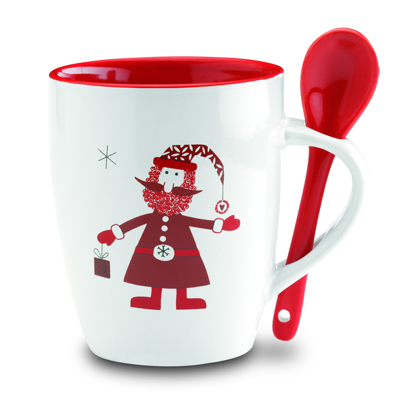 Kubek z łyżeczką 250ml CLAUS