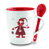 Kubek z łyżeczką 250ml CLAUS