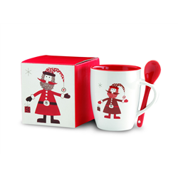 Kubek z łyżeczką 250ml CLAUS