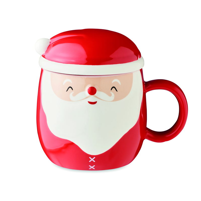Kubek ceramiczny z pokrywką SANTA