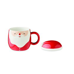 Kubek ceramiczny z pokrywką SANTA