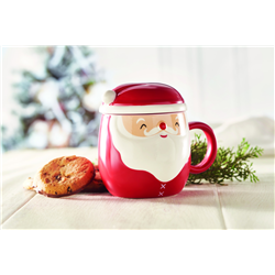 Kubek ceramiczny z pokrywką SANTA