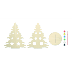 Drewniana choinka DIY TREE AND PAINT