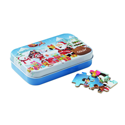 Świąteczne, drewniane puzzle PAZURU