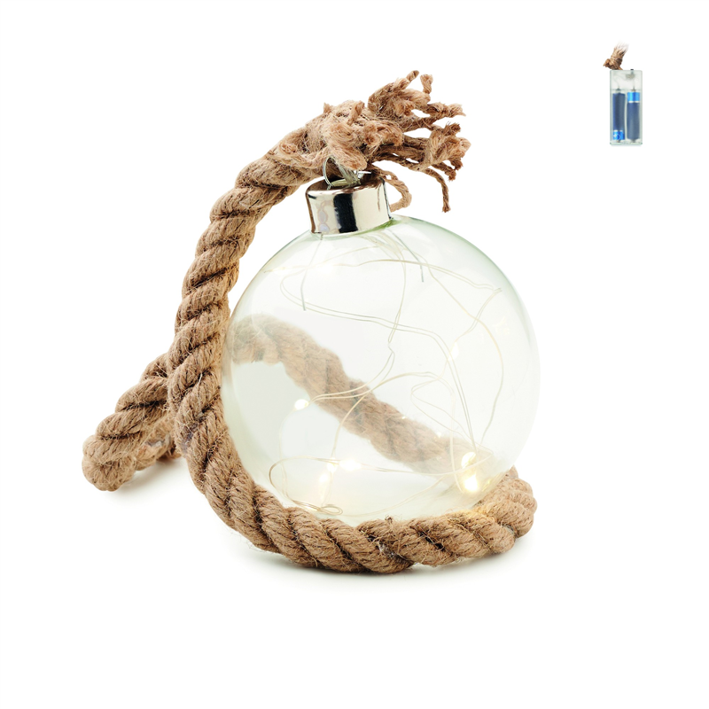 Szklana bombka lampka LED BAUBLI