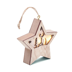 Gwiazda z MDF z lampką STARLIGHT