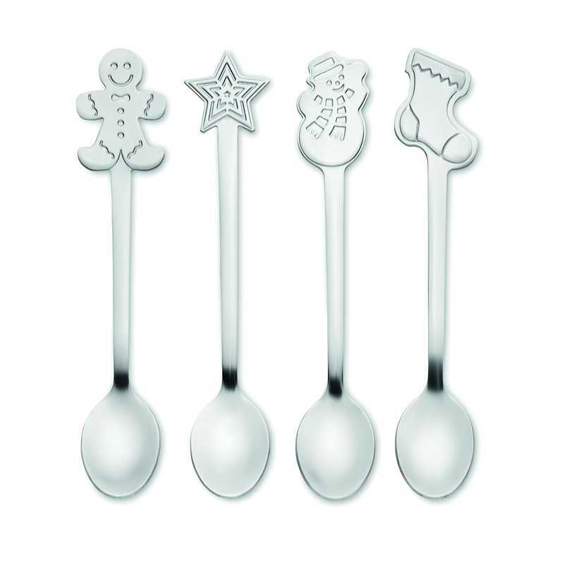 Zestaw 4 świątecznych łyżeczek CHIP SET