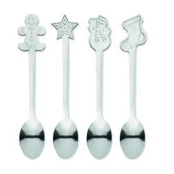 Zestaw 4 świątecznych łyżeczek CHIP SET