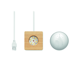 Świąteczna szklana kula LED SANTA LIGHT