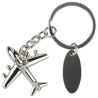 Brelok AIRPLANE 3D metalowy srebrny