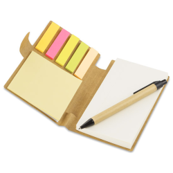 Notes z długopisem MARRO A6 papierowy naturalny czarny wkład