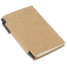 Notes z długopisem MARRO A6 papierowy naturalny czarny wkład