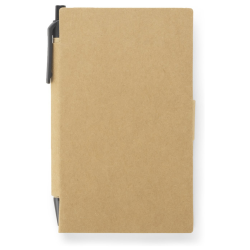 Notes z długopisem MARRO A6 papierowy naturalny czarny wkład
