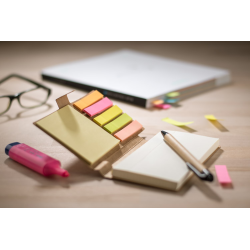 Notes z długopisem MARRO A6 papierowy naturalny czarny wkład