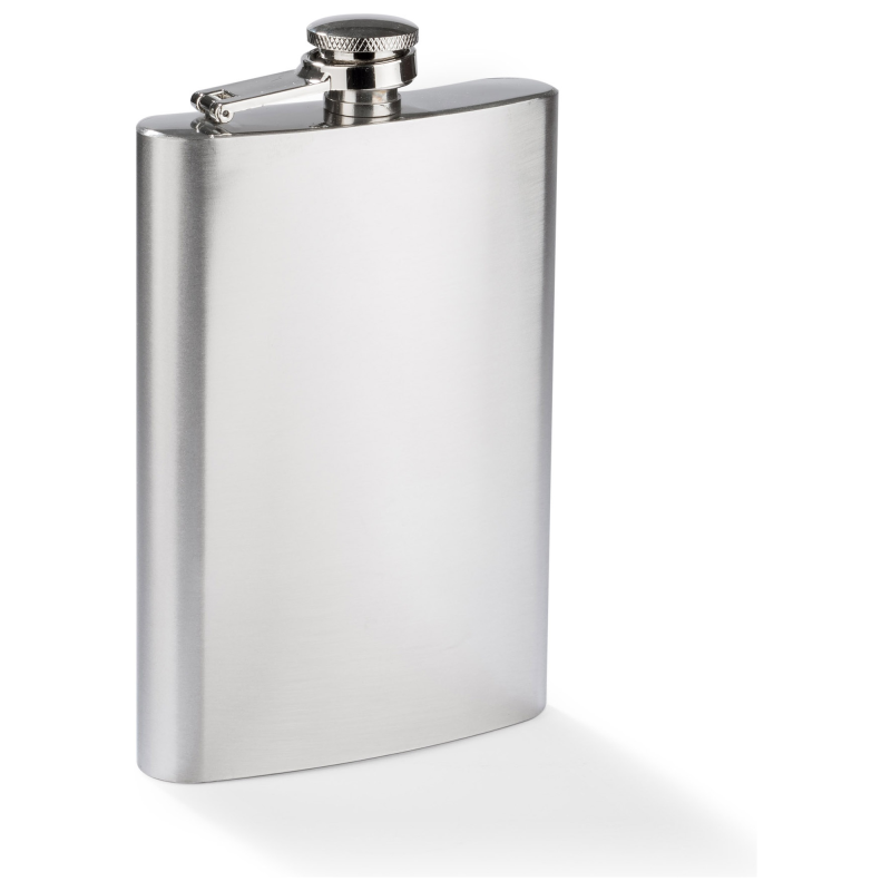 Piersiówka NEVIS 240 ml metalowa srebrna
