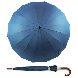 Parasol EVITA 16 panelowy wodoodporny drewniany granatowy 1120 mm