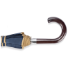 Parasol EVITA 16 panelowy wodoodporny drewniany granatowy 1120 mm