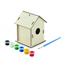 Drewniany domek dla ptaków DIY PAINTHOUSE