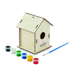 Drewniany domek dla ptaków DIY PAINTHOUSE