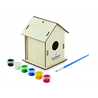 Drewniany domek dla ptaków DIY PAINTHOUSE