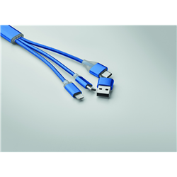 Kabel ładujący 4 w 1 typu C BLUE