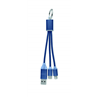 Kabel ładujący 4 w 1 typu C BLUE