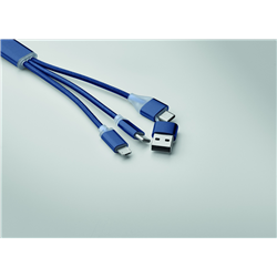 Kabel ładujący 4 w 1 typu C BLUE