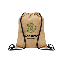 Jutowy worek ze sznurkiem FUKURO