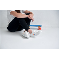 Trampki z PU rozmiar 47 BLANCOS