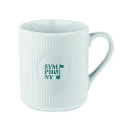 Kubek ceramiczny w prążki 340 m RIBMUG