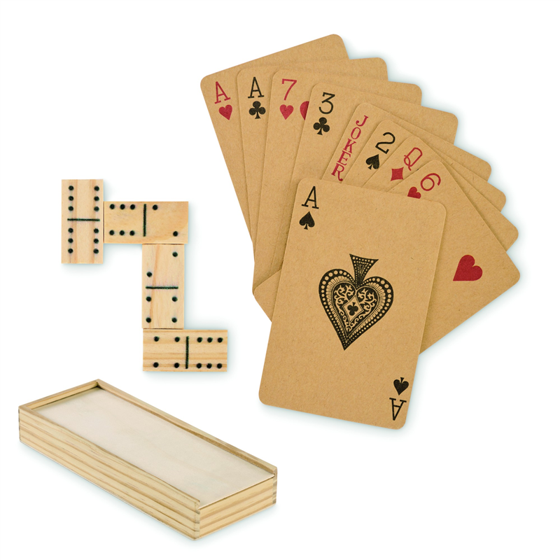 Zestaw domino i karty DOMI&CARDS
