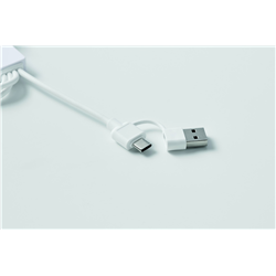 Kabel do ładowania 2 w 1 typ C ICAB