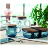 Kubek szklany prążkowany 300ml VITRIO MUG