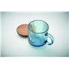 Kubek szklany prążkowany 300ml VITRIO MUG