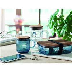 Kubek szklany prążkowany 300ml VITRIO MUG