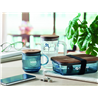 Kubek szklany prążkowany 300ml VITRIO MUG
