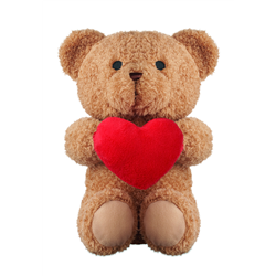 Duży miś z sercem 23cm SNUGGLE