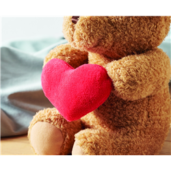 Duży miś z sercem 23cm SNUGGLE