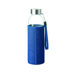 Szklana butelka w etui 500 ml UTAH DENIM