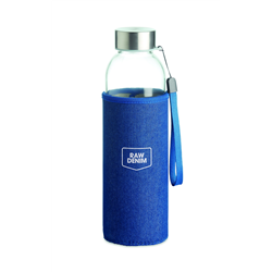 Szklana butelka w etui 500 ml UTAH DENIM