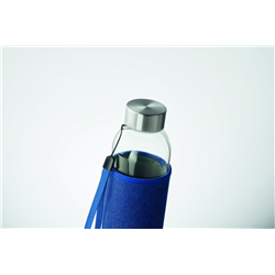 Szklana butelka w etui 500 ml UTAH DENIM