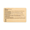 Karta RFID wykonana z bambusa CUSTOS +