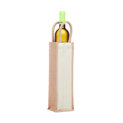 Jutowa torba na wino/1 butelka CAMPO DI VINO