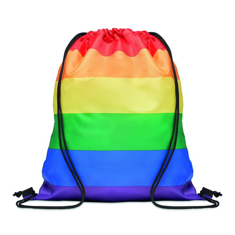 Tęczowa torba na zakupy z RPET BOW