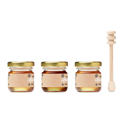 Zestaw 3 sztuk miodu BEEBEE SET