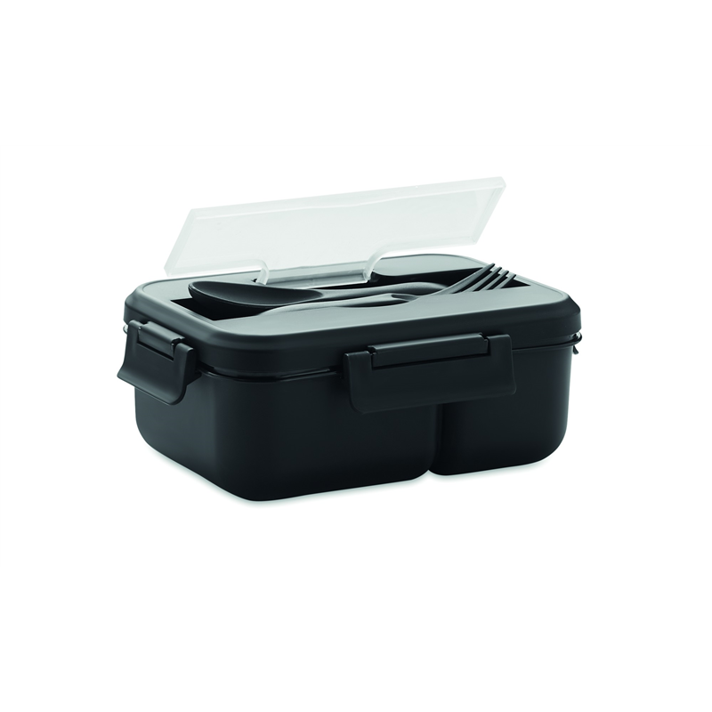 Lunch box ze sztućcami z PP MAKAN