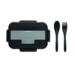 Lunch box ze sztućcami z PP MAKAN