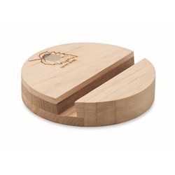 Stojak na telefon brzozowy GROW ROUND STAND