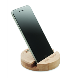 Stojak na telefon brzozowy GROW ROUND STAND